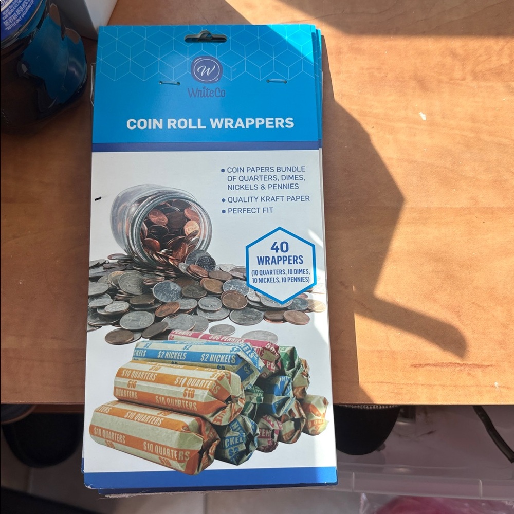 Coin roll wrappers